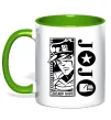Чашка з кольоровою ручкою Jotaro Kujo Зелений фото