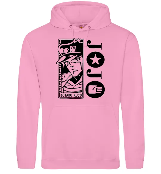 Мужская толстовка (худи) Jotaro Kujo Розовый фото