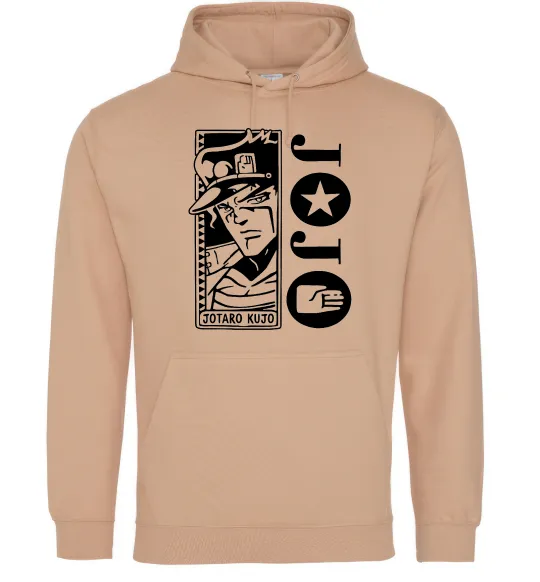 Чоловіча толстовка (худі) Jotaro Kujo Пісочний фото