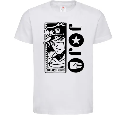 Дитяча футболка Jotaro Kujo Білий фото