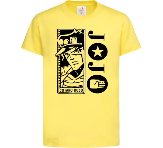Дитяча футболка Jotaro Kujo Лимонний фото