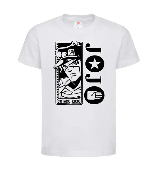 Детская футболка Jotaro Kujo Белый фото