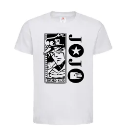 Детская футболка Jotaro Kujo Белый фото