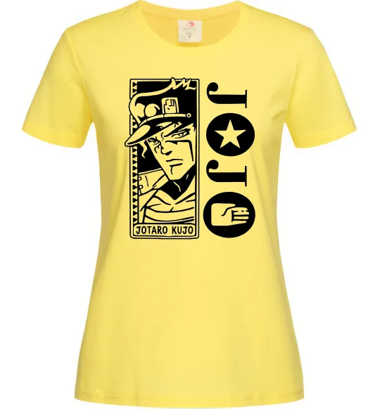 Женская футболка Jotaro Kujo Лимонный фото