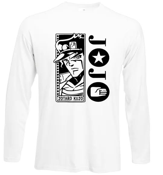 Лонгслив Jotaro Kujo Белый фото
