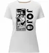 Жіноча преміум футболка Jotaro Kujo Білий фото