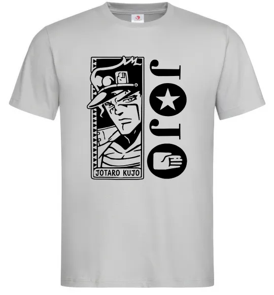 Чоловіча футболка Jotaro Kujo Сірий фото