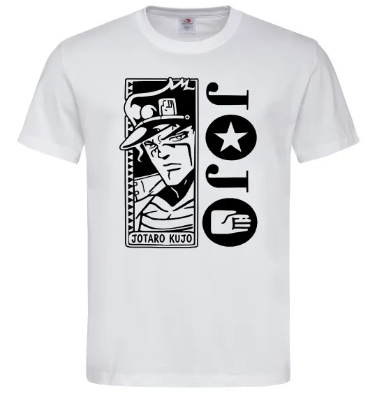 Чоловіча футболка Jotaro Kujo Білий фото