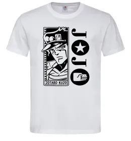 Чоловіча футболка Jotaro Kujo Білий фото