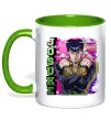 Чашка з кольоровою ручкою Jojo`s adventure Josuke Зелений фото