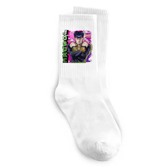 Шкарпетки Jojo`s adventure Josuke Білий фото