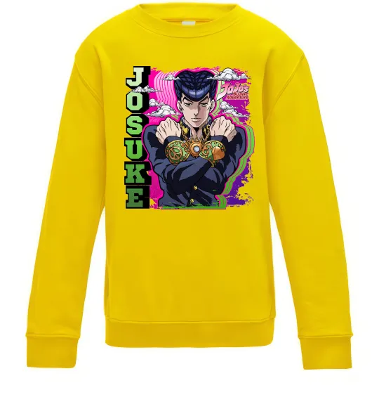 Дитячий світшот Jojo`s adventure Josuke Сонячно жовтий фото