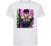 Дитяча футболка Jojo`s adventure Josuke Білий фото