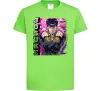 Дитяча футболка Jojo`s adventure Josuke Лаймовий фото