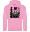 Мужская толстовка (худи) Jojo`s adventure Josuke Розовый Мужская толстовка (худи) Jojo`s adventure Josuke Розовый фото