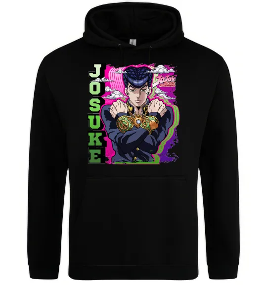Чоловіча толстовка (худі) Jojo`s adventure Josuke Чорний фото