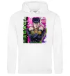Чоловіча толстовка (худі) Jojo`s adventure Josuke Білий фото