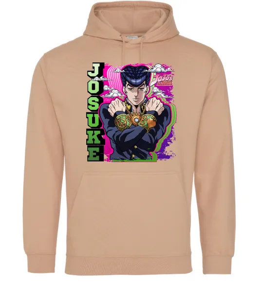 Жіноча толстовка (худі) Jojo`s adventure Josuke Пісочний фото