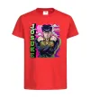 Детская футболка Jojo`s adventure Josuke Красный фото