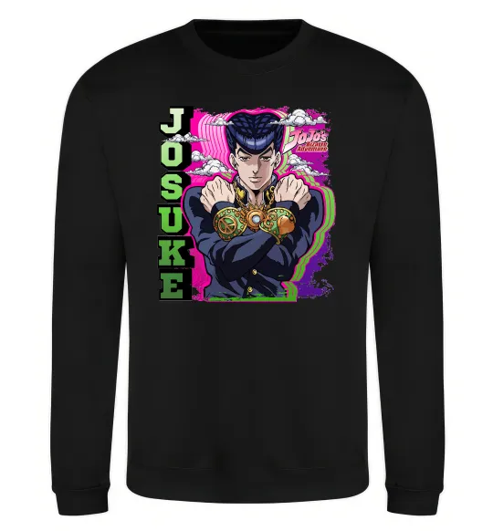 Світшот Jojo`s adventure Josuke Чорний фото