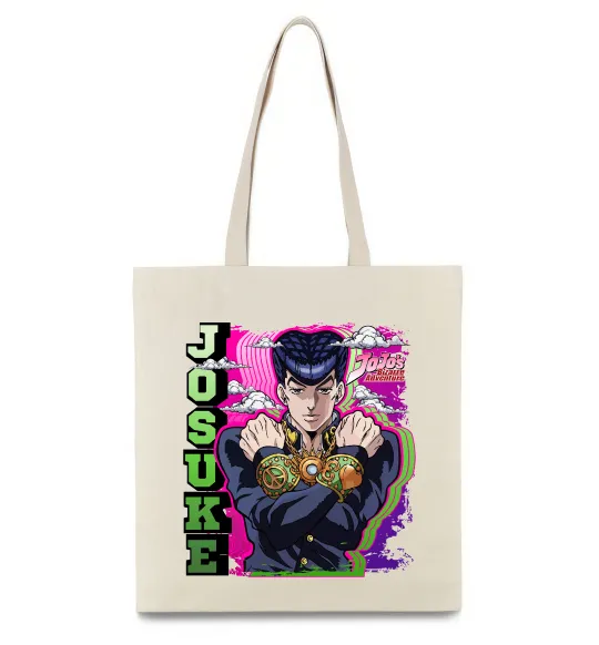 Эко-сумка Jojo`s adventure Josuke Бежевый фото