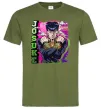 Чоловіча футболка Jojo`s adventure Josuke Оливковий фото
