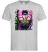Чоловіча футболка Jojo`s adventure Josuke Сірий фото