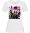 Женская футболка Jojo`s adventure Josuke Белый фото
