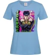 Женская футболка Jojo`s adventure Josuke Голубой фото