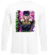 Лонгслив Jojo`s adventure Josuke Белый фото