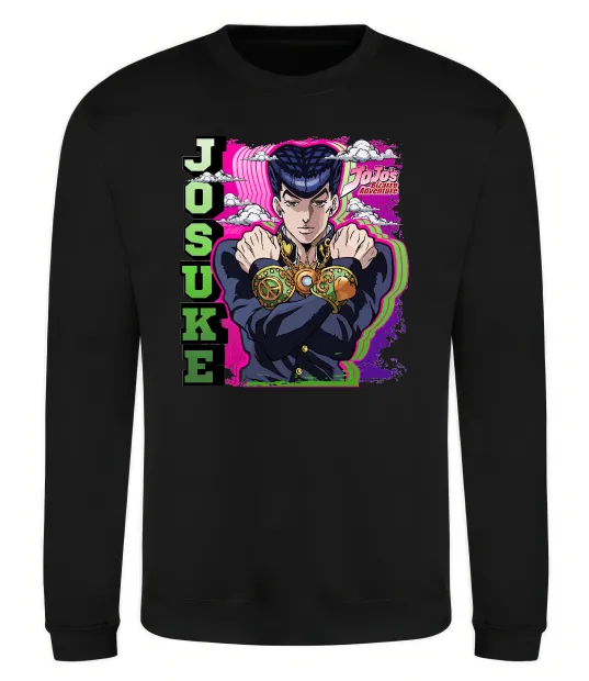Свитшот Jojo`s adventure Josuke Черный фото