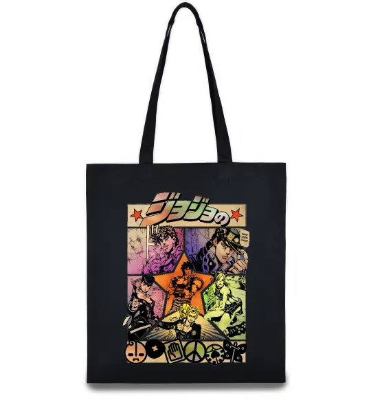 Эко-сумка Джоджо комікс Черный фото