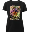 Женская премиум футболка Джоджо комікс Черный фото