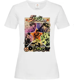 Жіноча футболка Джоджо комікс Білий фото