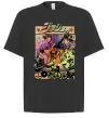 Футболка Оверсайз Джоджо комікс Черный фото