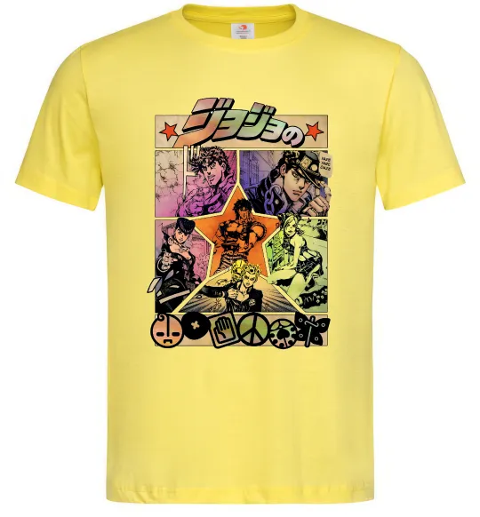 Мужская футболка Джоджо комікс Лимонный фото