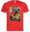 Мужская футболка Джоджо комікс Красный фото