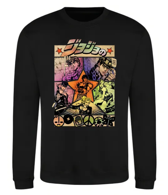 Свитшот Джоджо комікс Черный фото