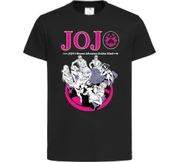 Детская футболка Джоджо golden wind Черный фото