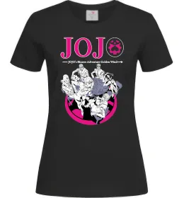 Жіноча футболка Джоджо golden wind Чорний фото