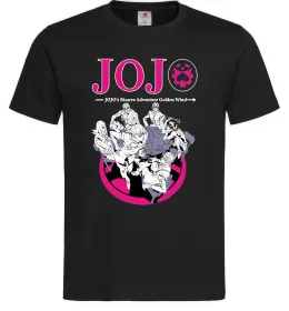Мужская футболка Джоджо golden wind Черный фото