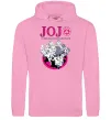 Мужская толстовка (худи) Джоджо golden wind Розовый фото