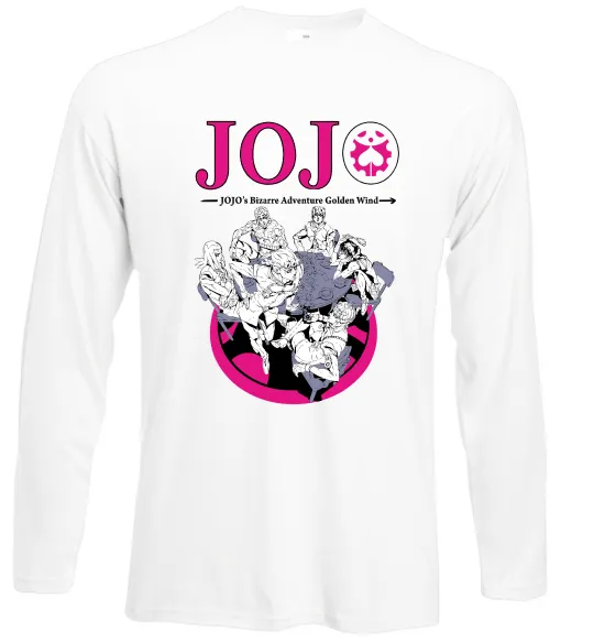 Лонгслив Джоджо golden wind Белый фото