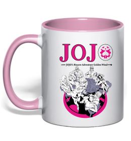 Чашка с цветной ручкой Джоджо golden wind Чашка с цветной ручкой Джоджо golden wind