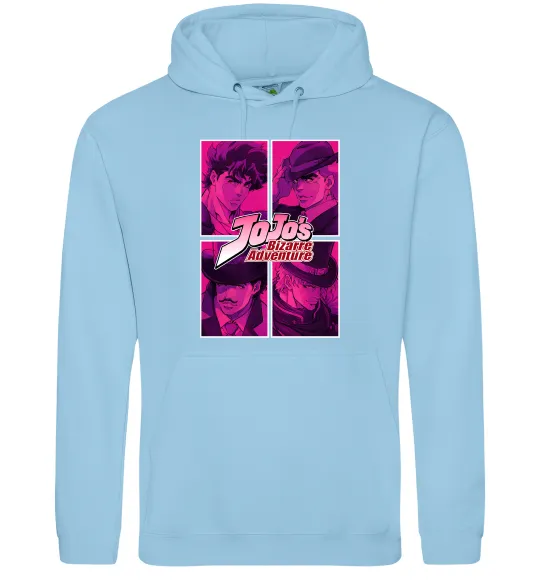 Женская толстовка (худи) Jojo bizarre adventure Голубой фото