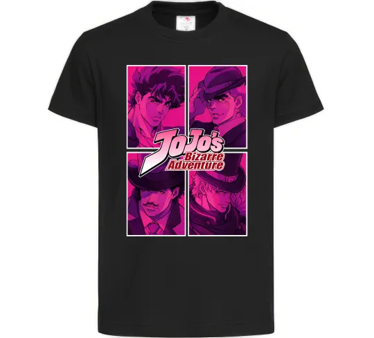 Дитяча футболка Jojo bizarre adventure Чорний фото