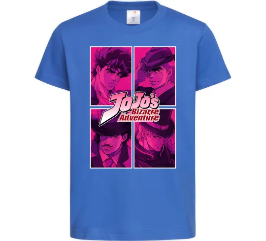 Дитяча футболка Jojo bizarre adventure Яскраво-синій фото