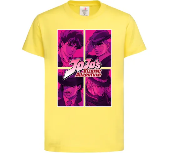 Дитяча футболка Jojo bizarre adventure Лимонний фото