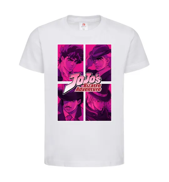 Дитяча футболка Jojo bizarre adventure Білий фото