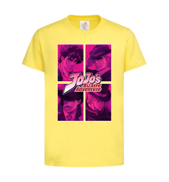 Дитяча футболка Jojo bizarre adventure Лимонний фото